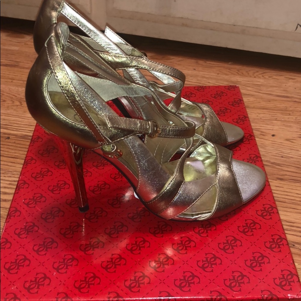 Gold GUESS Heels